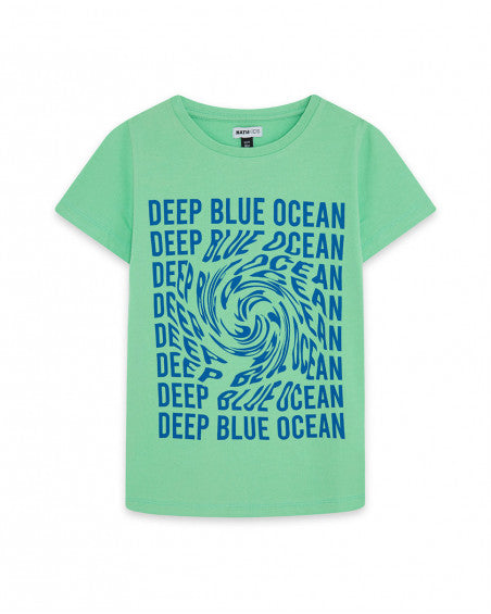 Camiseta Nath Kids Kid Boy Azul Profundo Mar