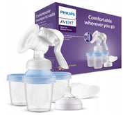 Philips AVENT Manual breast pump with storage cups - Natural