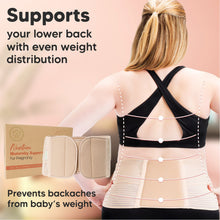 Load image into Gallery viewer, KeaBabies Nurture 2-in-1 Maternity Support Belt - Nude
