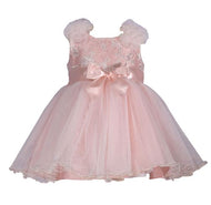 Bonnie Jean Toddler Girl Pink Ruffle Shoulder Dress