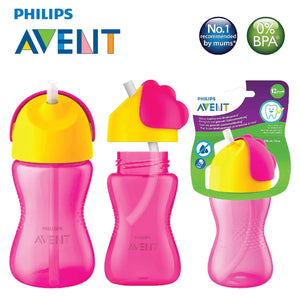 Avent Bendy Straw Cup 12M+ | 300ml/ 10oz | Pink