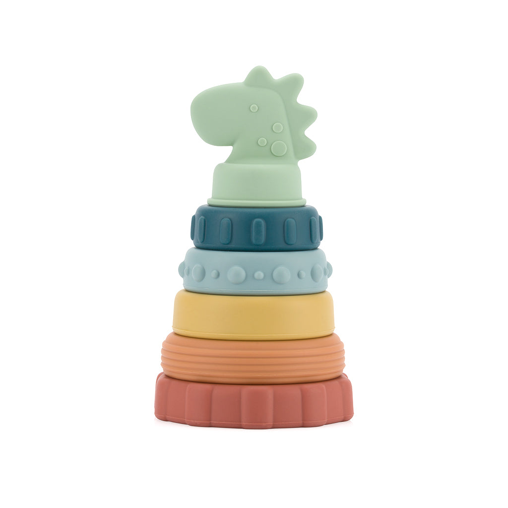 Itzy Ritzy - Itzy Stacker Silicone Stacking Toy - Dino