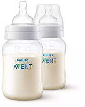 Afbeelding in Gallery-weergave laden, Avent Anti-Colic 2pk Feeding Bottle Clear 260ml / 9oz
