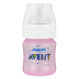 Avent Classic+ Single Feeding Bottle 125ml / 4oz - Pink