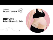 Load and play video in Gallery viewer, KeaBabies Nurture 2-in-1 Maternity Support Belt - Nude
