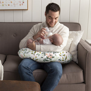 Boppy Feeding and Infant Support Pillow - Pink Garden