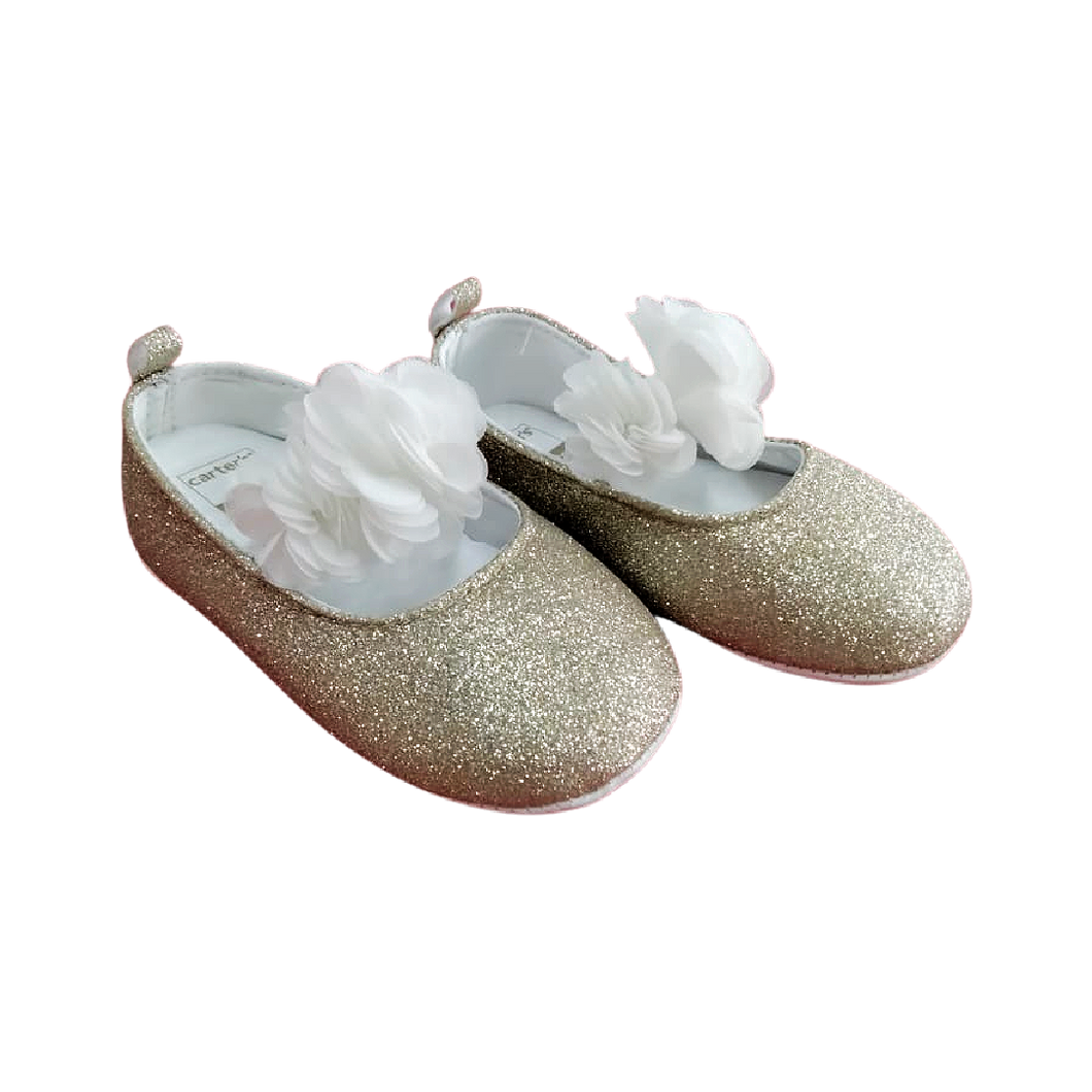 Carter's Baby Girl Plume Mary Jane Crib Shoes
